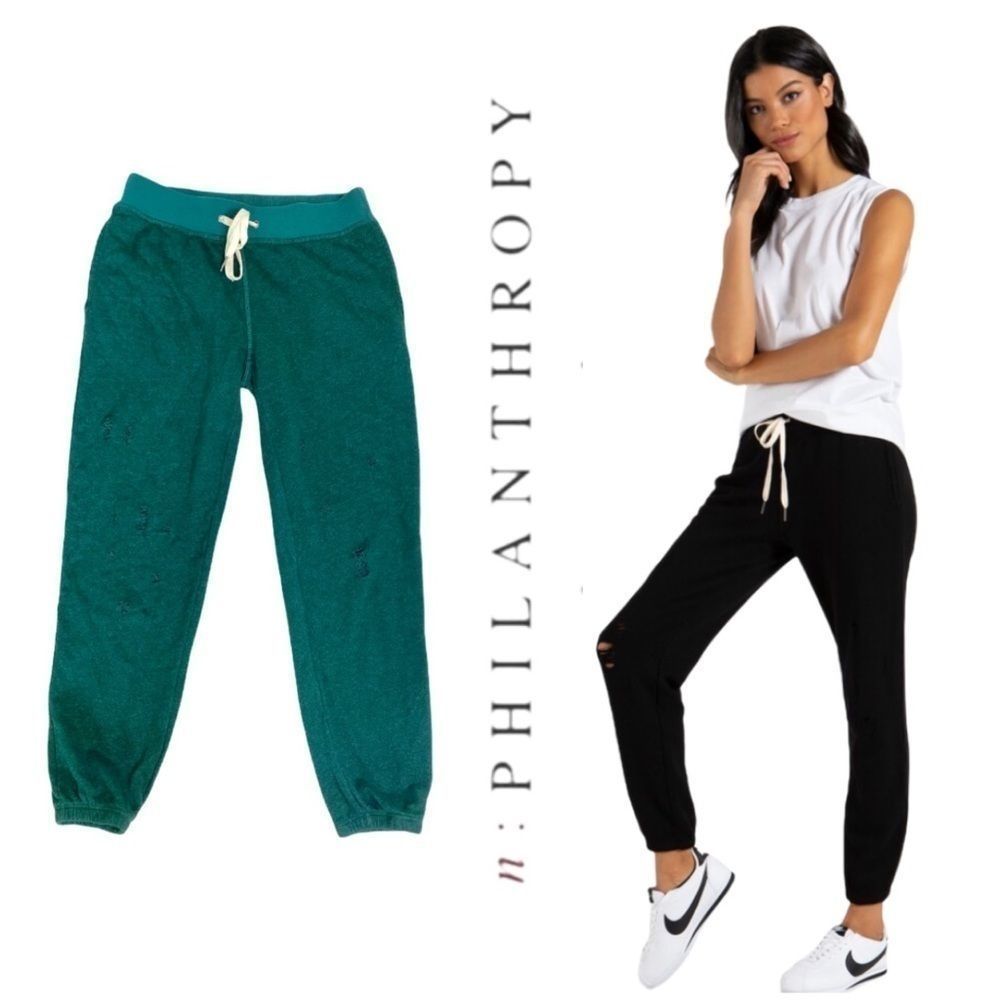 NWT n:Philanthropy Derby Distressed Joggers